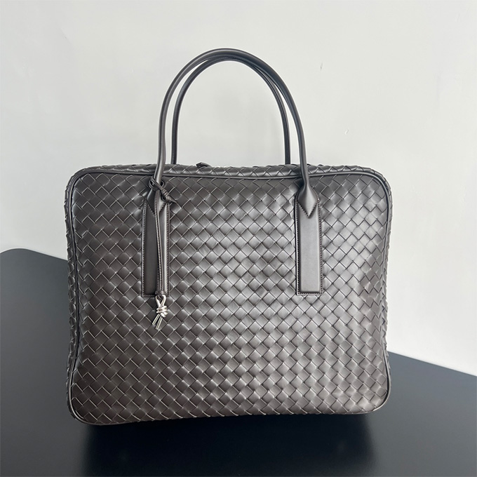 bottega veneta men intrecciato woven large travel duffle bag #765620